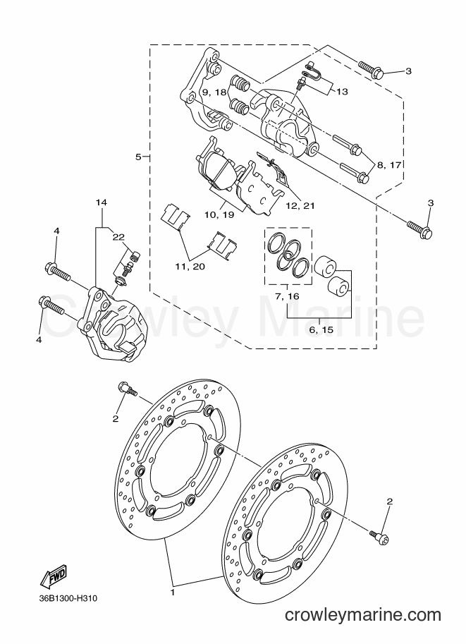 2009 Street Bike XJ6SA - XJ6SA (36D1) [010] - FRONT BRAKE CALIPER