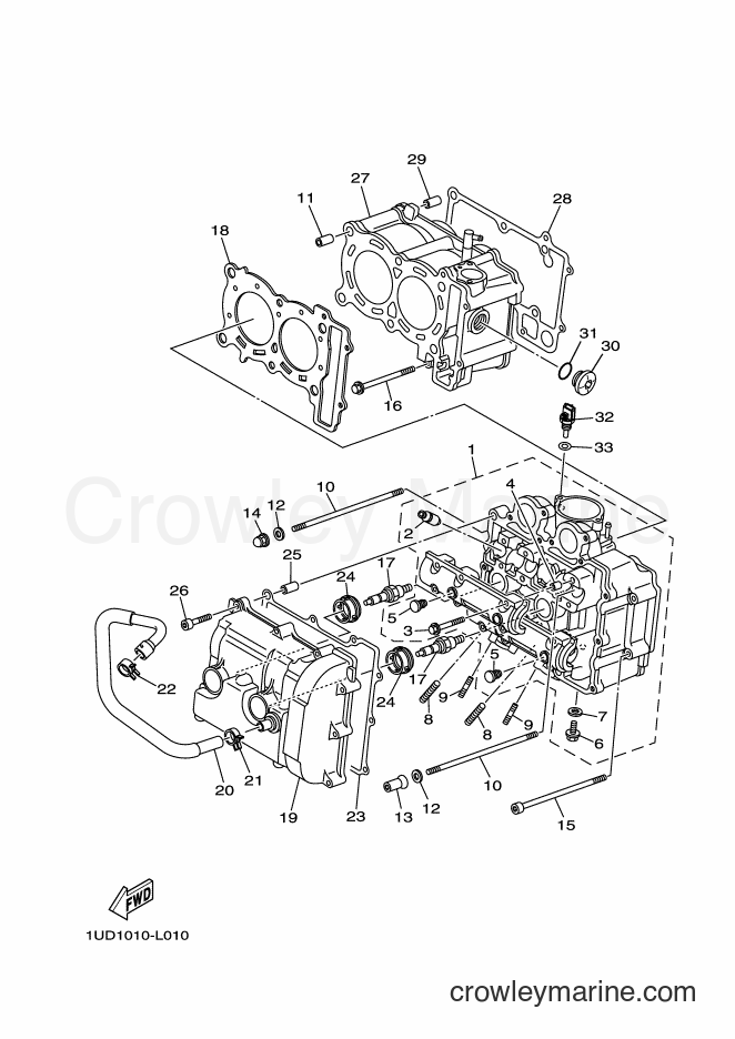 Yamaha Motors XP500 (1UD2) [010] - CYLINDER