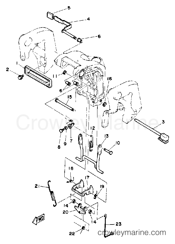 Yamaha Motors 25ELRQ - BRACKET 2