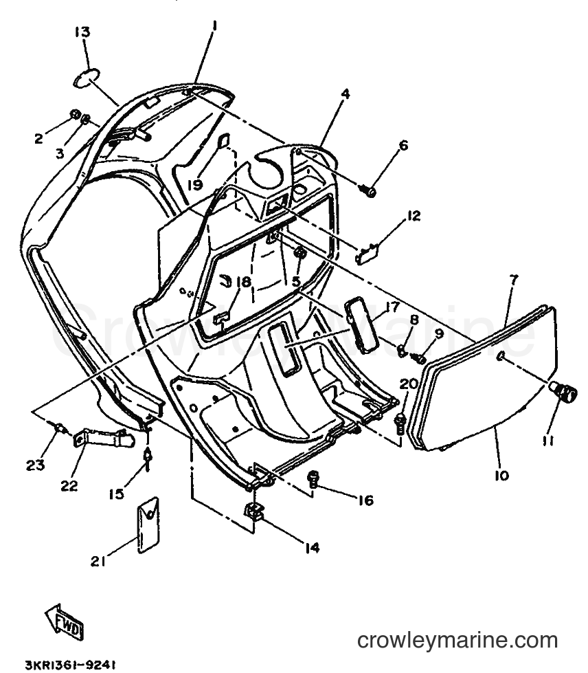 1993 Scooter XC125 - XC125 (3TE3) [999] - LEG SHIELD