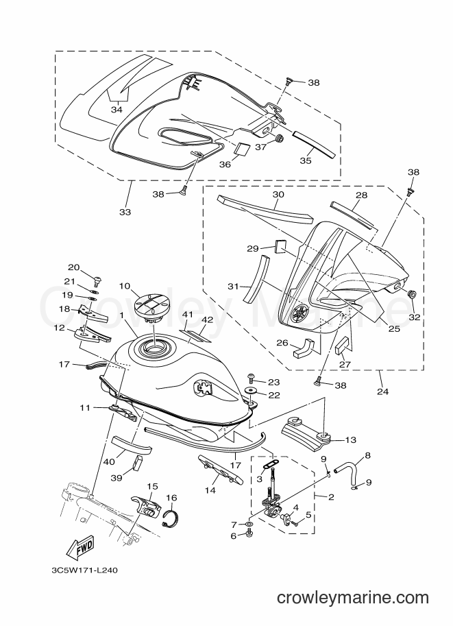 2012 Dirt Bike XT250 - XT250 (3C5W) [010] - FUEL TANK