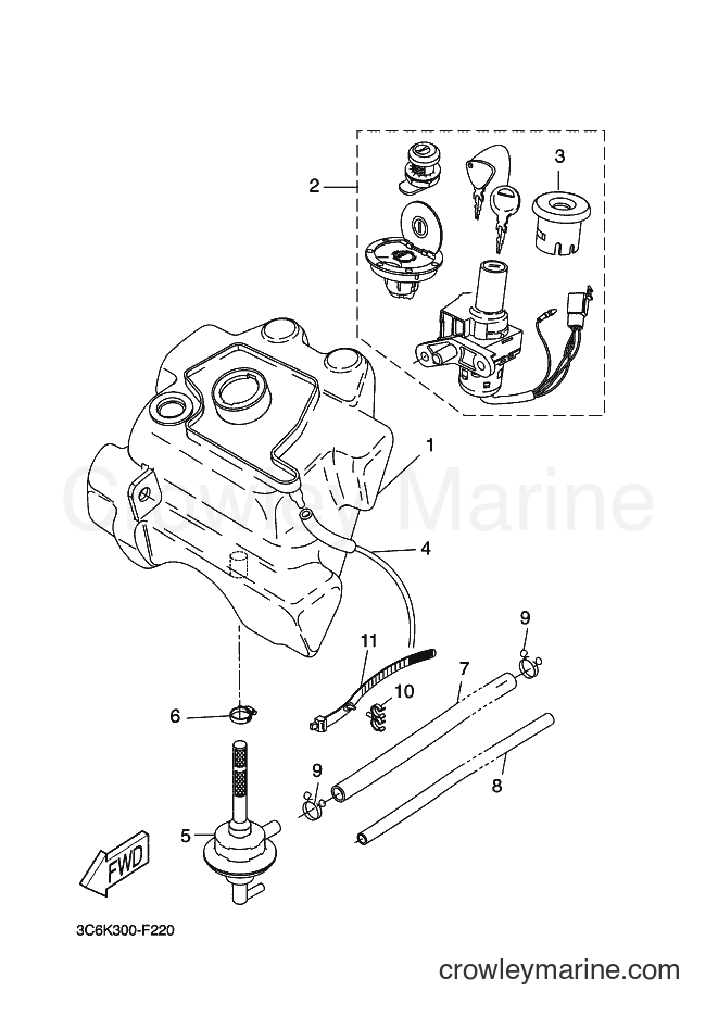 2007 Scooter YQ50L - YQ50L (3C6K) [050] - FUEL TANK