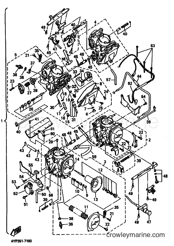 Yamaha Motors XVZ1300A (4YP1) [080] - CARBURETOR