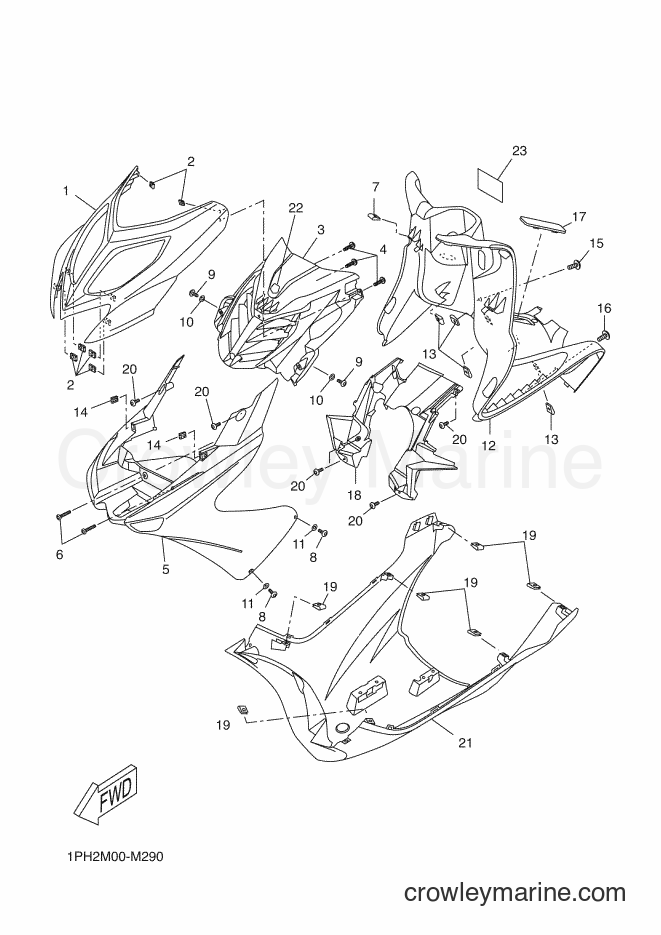 Yamaha Motors NS50 (1PH2) [020] - LEG SHIELD