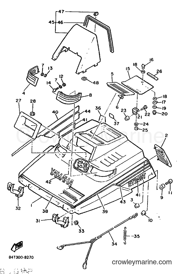 1988 Snowmobile ET340TR - ET340TR (84U) [999] - SHROUD & WINDSHIELD