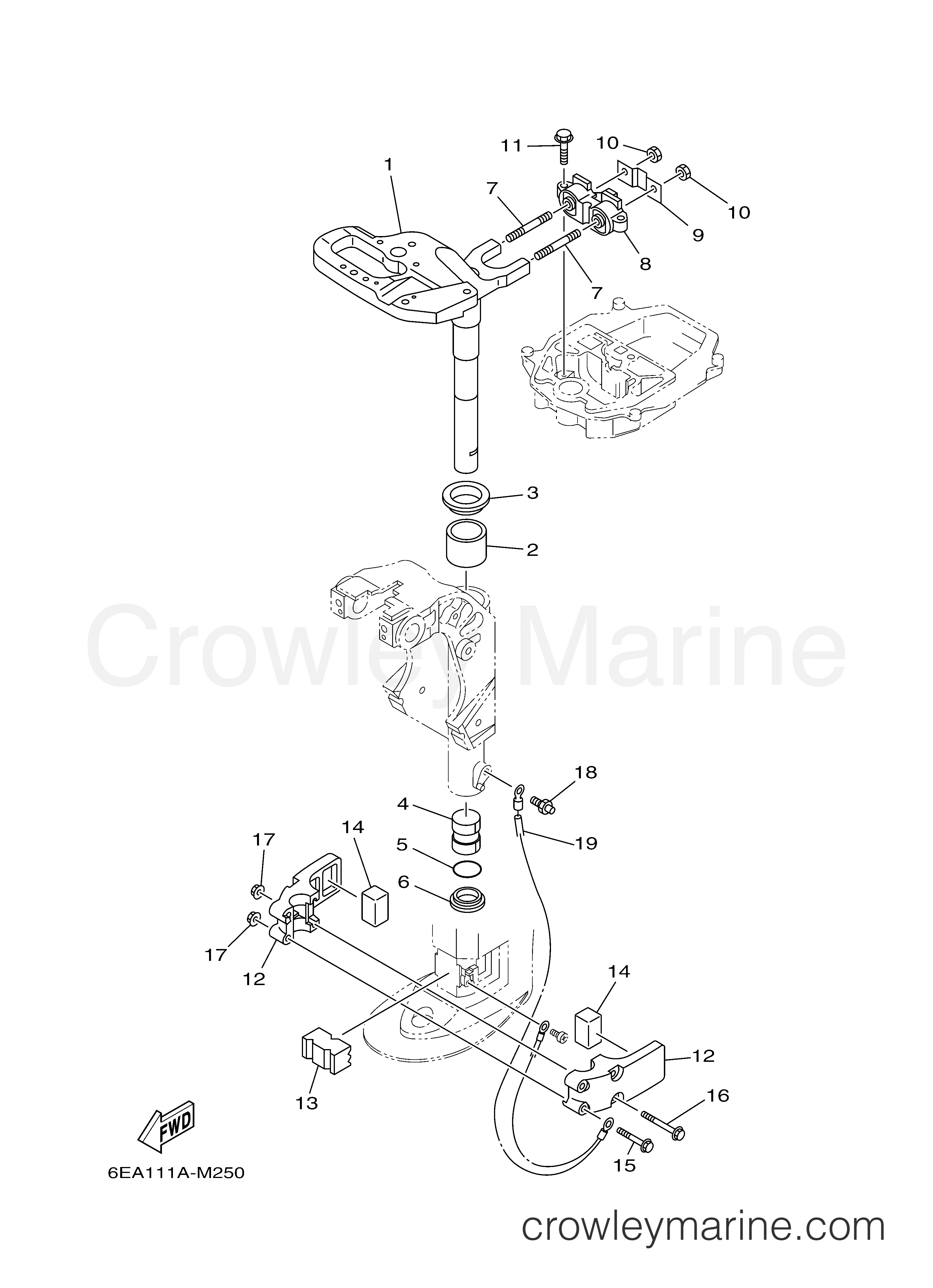 Yamaha Motors T9.9LEHB - BRACKET 2