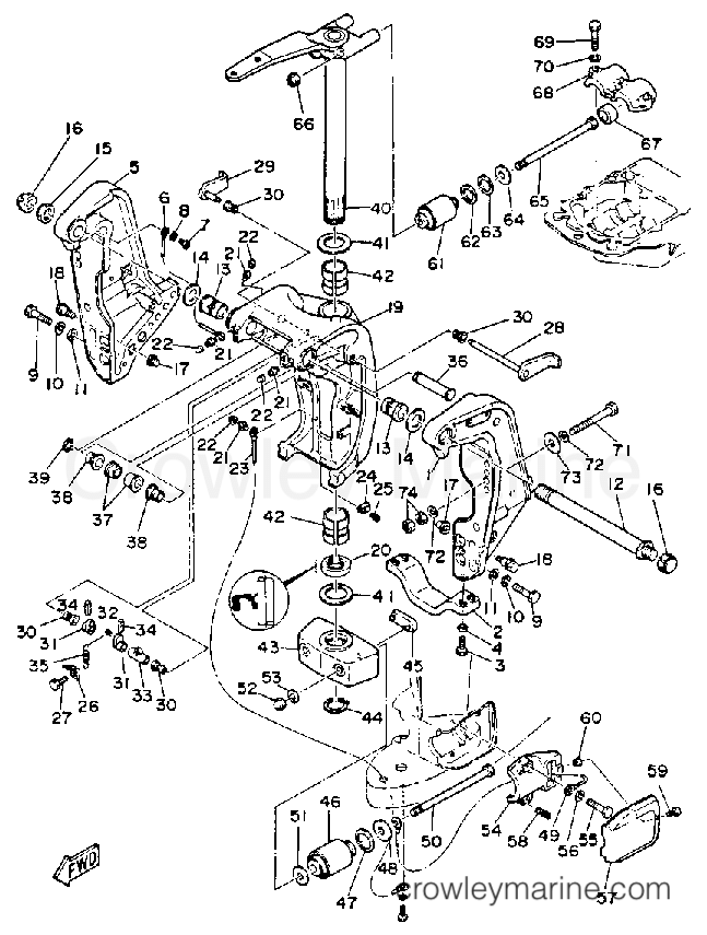 Yamaha Motors 115ETXG - BRACKET