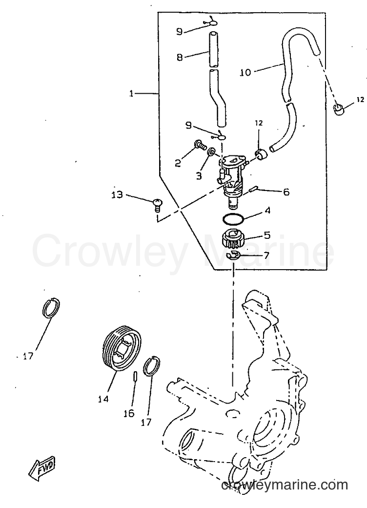 1998 Scooter CW50RSP - CW50RSP (4URD) [999] - OIL PUMP