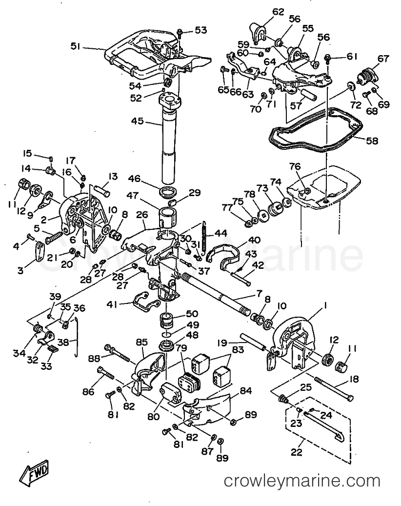 Yamaha Motors 20C (6A9) [01C] - BRACKET 1