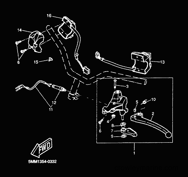2001 Scooter CW50 - CW50 (5HG9) [030] - HANDLE SWITCH & LEVER