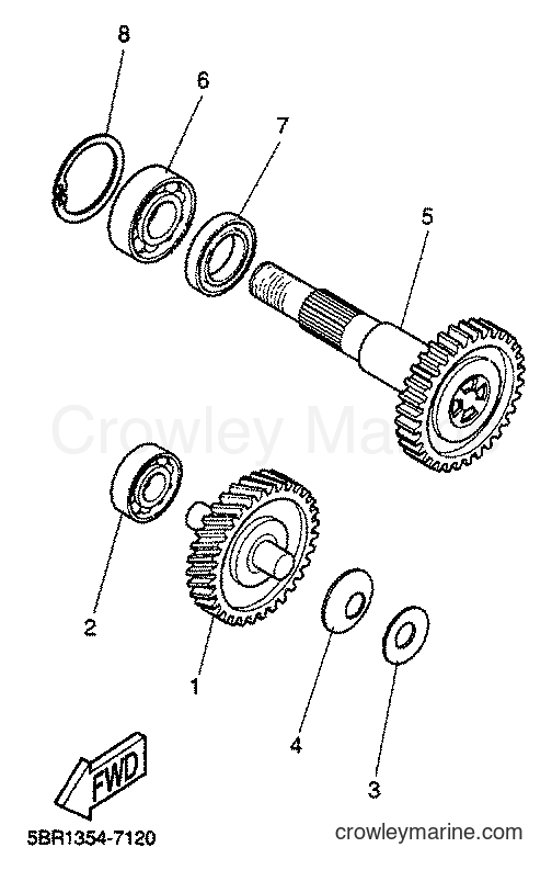 2001 Scooter YQ50 - YQ50 (5KH9) [010] - TRANSMISSION