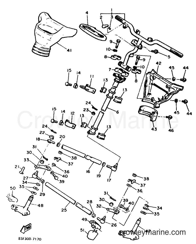 Yamaha Motors ET340PL (83F) [999] - STEERING