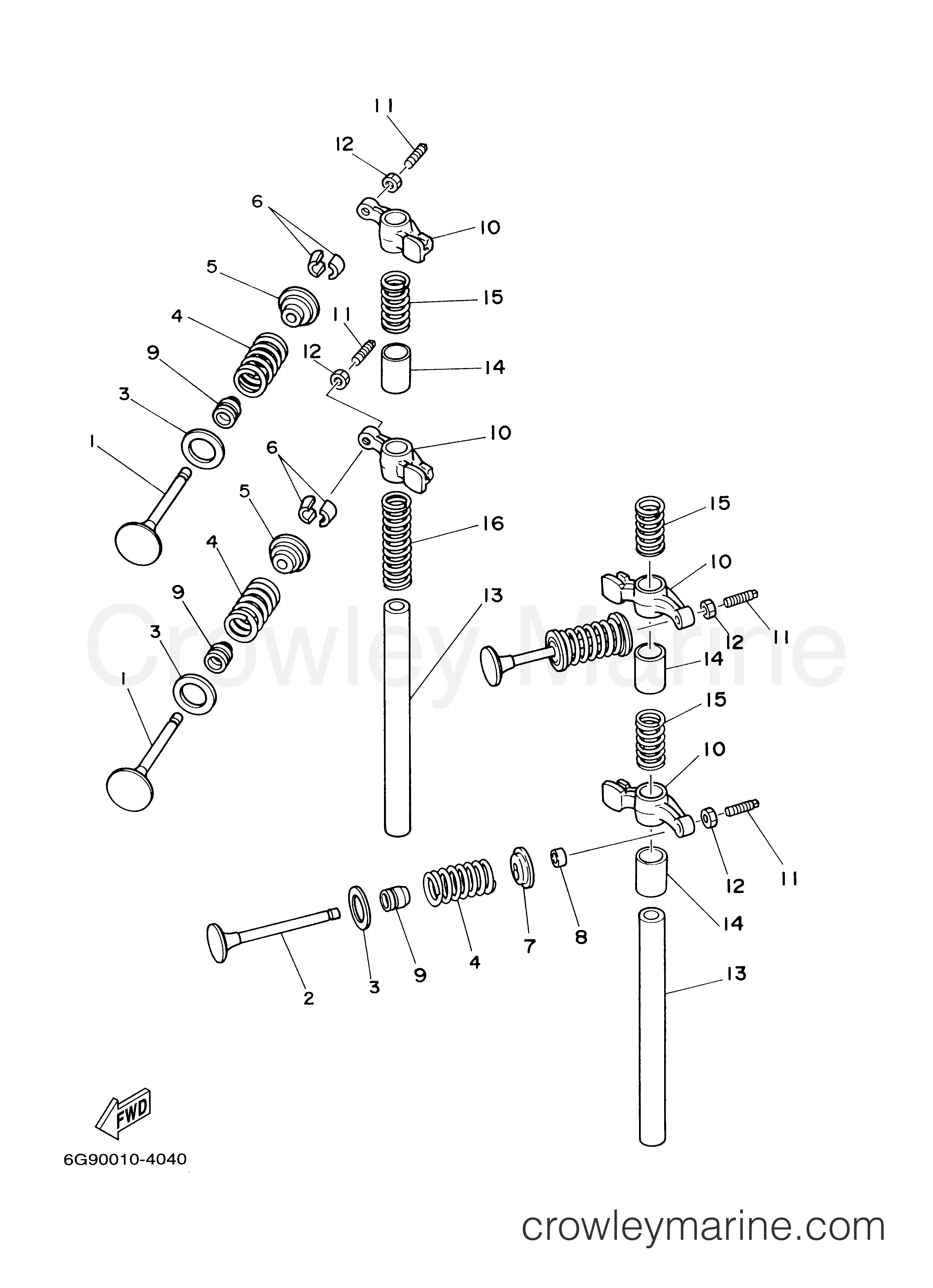 Yamaha Motors T9.9ELRC - VALVE