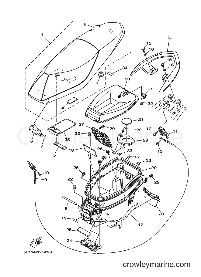 Yamaha Motors AT135 (5P14) [010] - SEAT