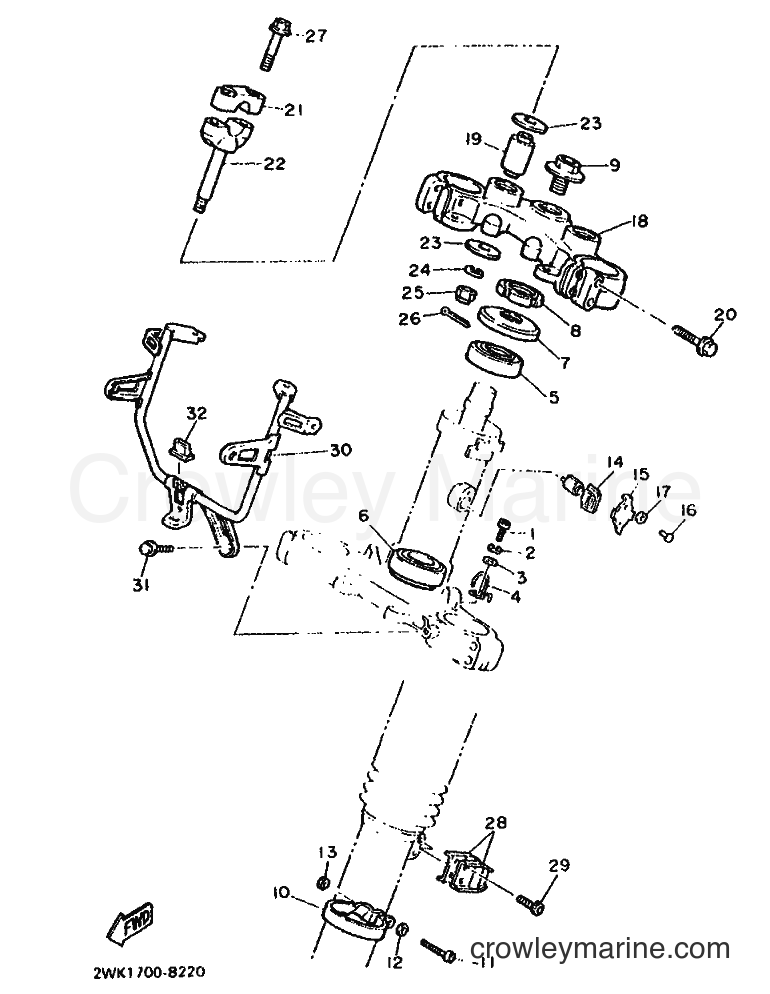 1988 Dirt Bike XT600 - XT600 (2WJ1) [999] - STEERING