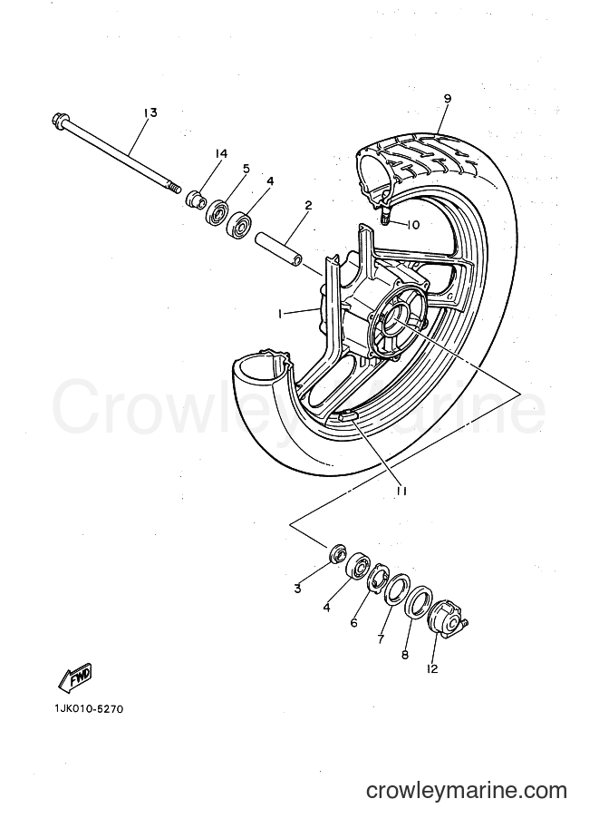 1987 Street Bike SRX600 - SRX600 (2TM) [999] - FRONT WHEEL