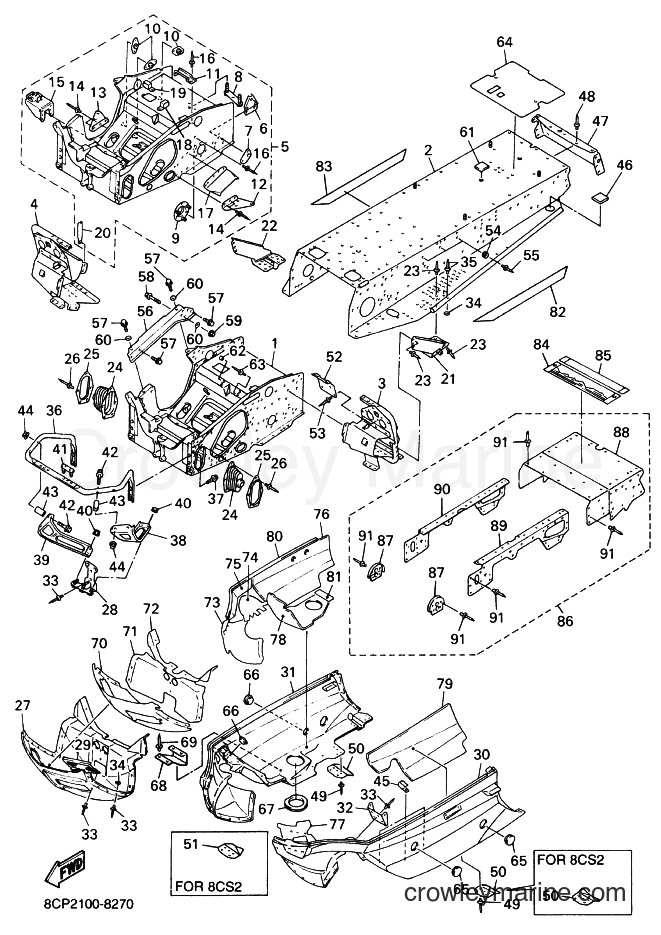 Yamaha Motors VX600LT (8CS2) [020] - FRAME