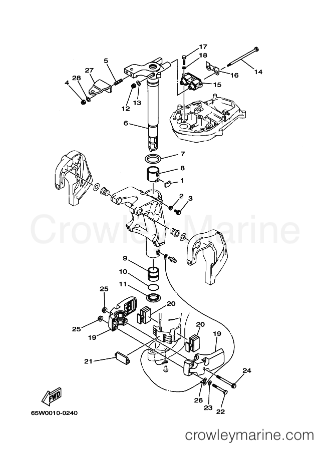 Yamaha Motors F25AMHL (65W3) [160] - BRACKET 3
