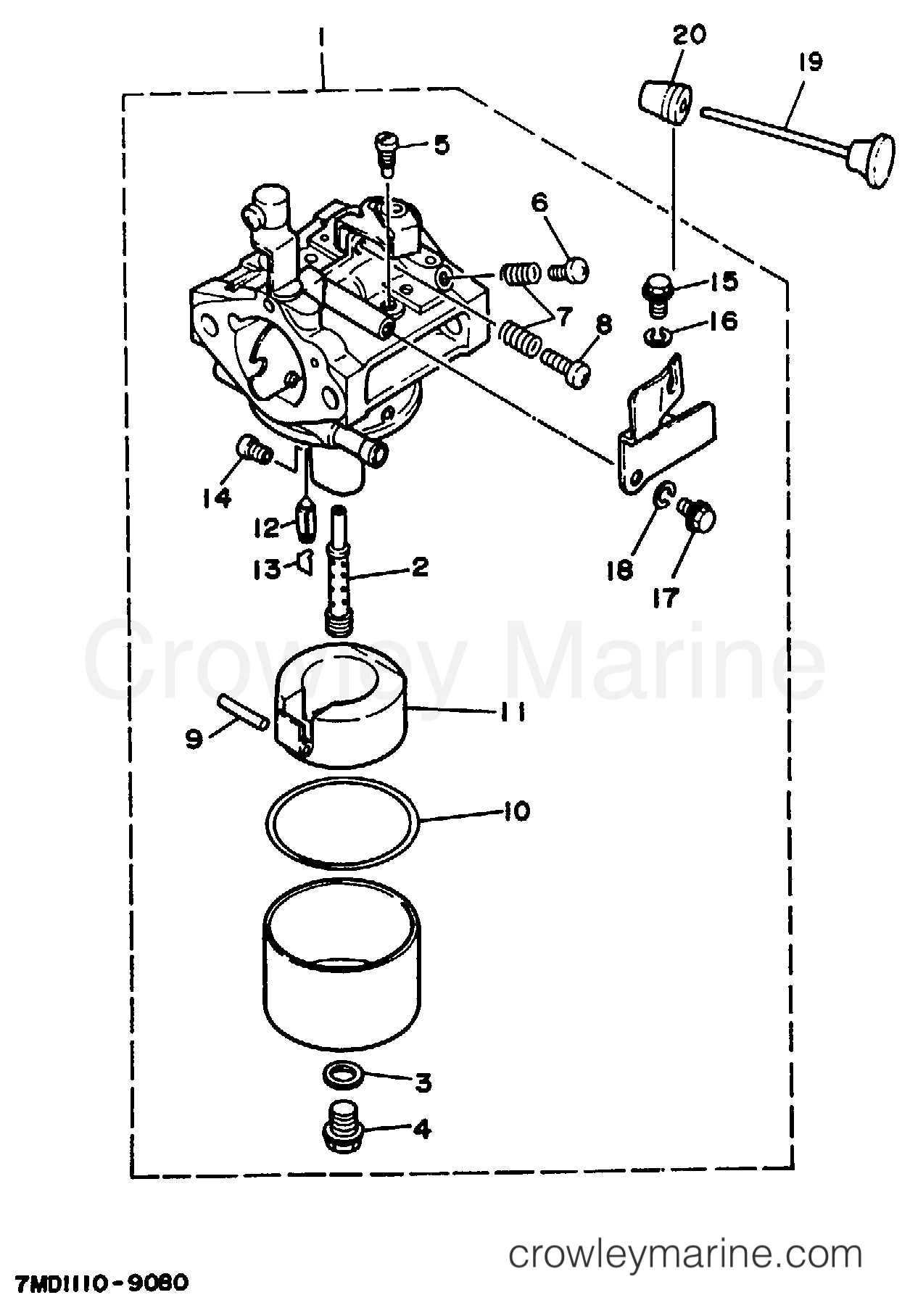 Yamaha Motors YG600DE - CARBURETOR YG500D