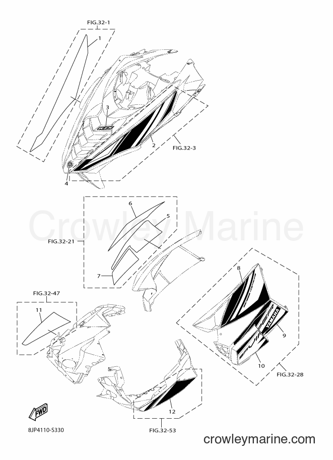 Yamaha Motors SRV10RD (8JP4) [010] - EMBLEM