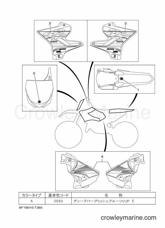 2018 Dirt Bike YZ250X - YZ250X (BF1B) [010] - GRAPHIC & EMBLEM