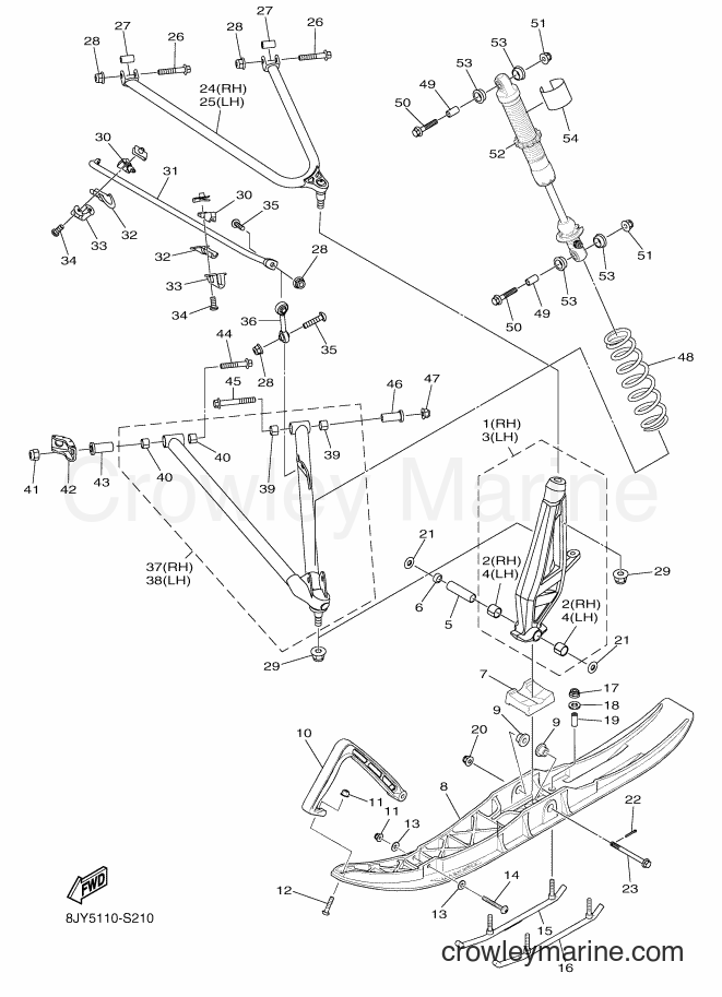 Yamaha Motors SRV10LS (8JY5) [010] - SKI
