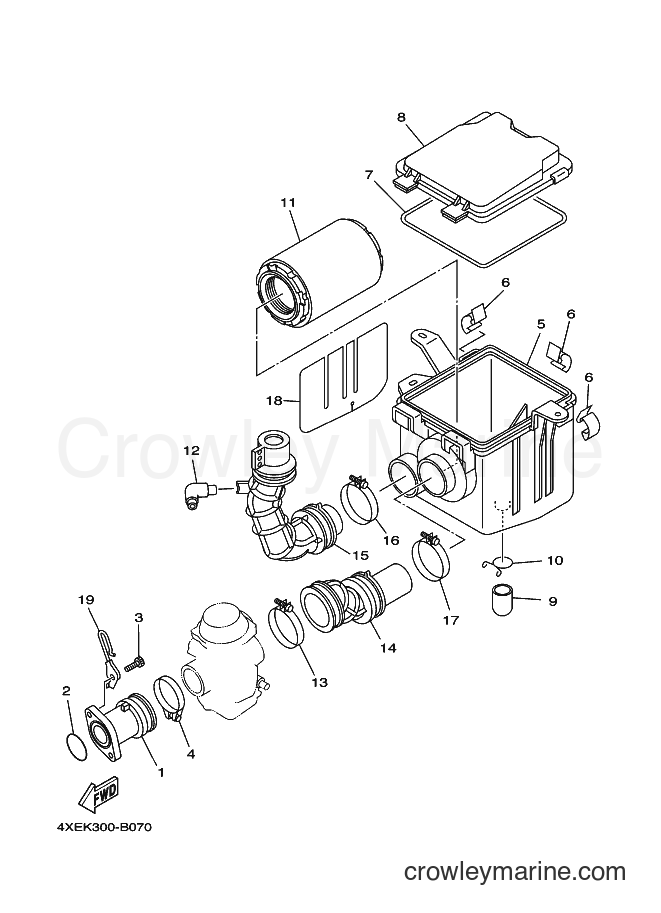 2004 ATV YFM250 - YFM250 (4XEN) [020] - INTAKE