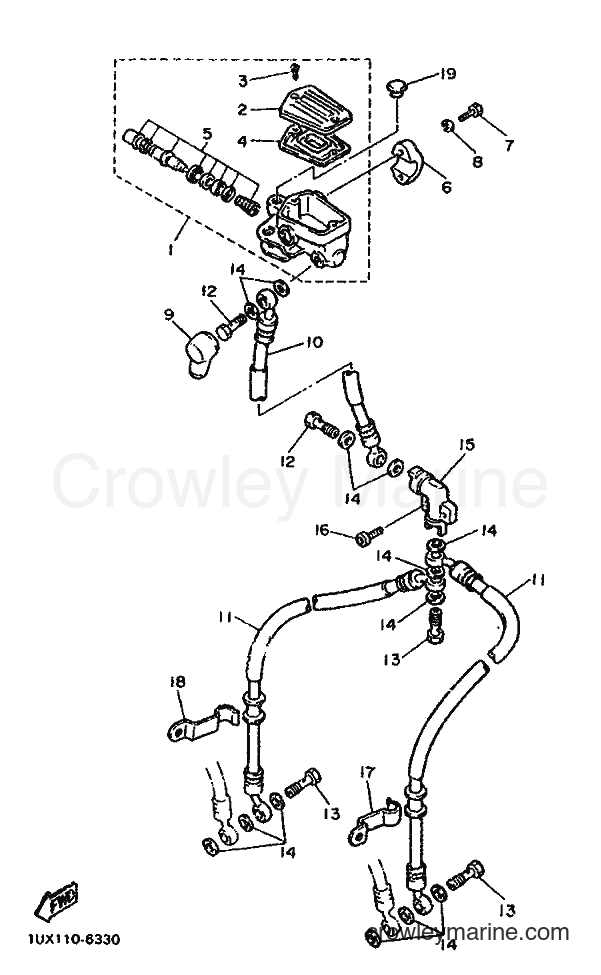 1986 Sport Bike FJ1200 - FJ1200 (1TX) [99A] - FRONT MASTER CYLINDER