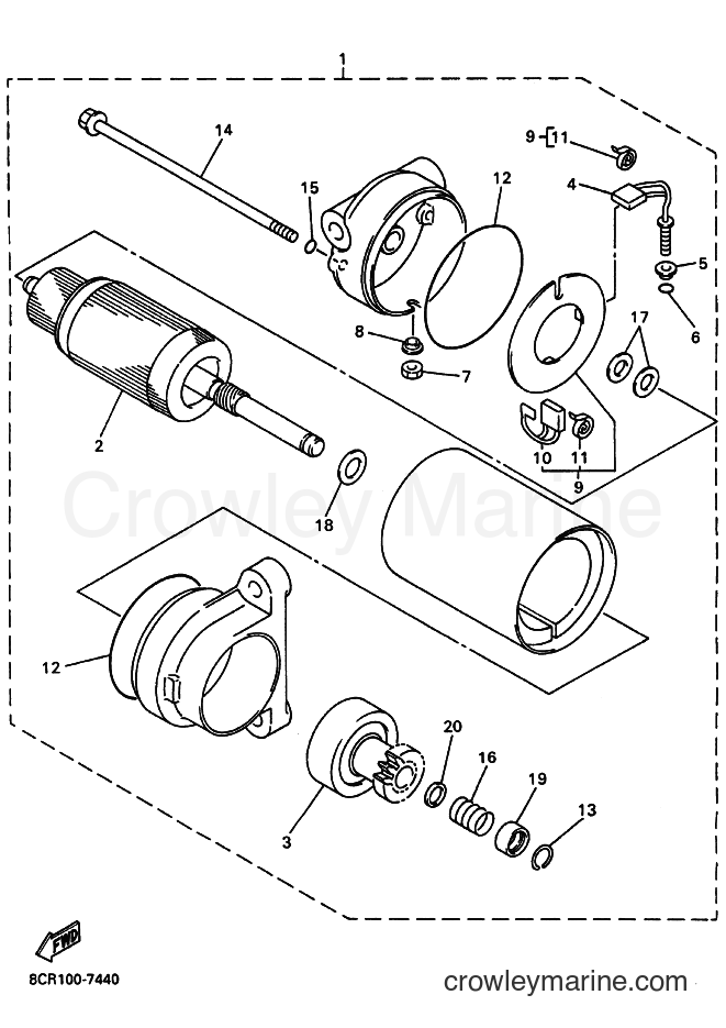 Yamaha Motors VX600DX (8DG2) [030] - STARTING MOTOR