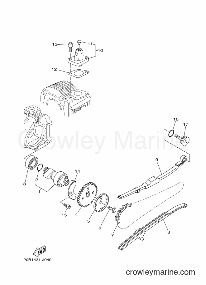 2010 Scooter AF115S - AF115S (20B2) [010] - CAMSHAFT & CHAIN
