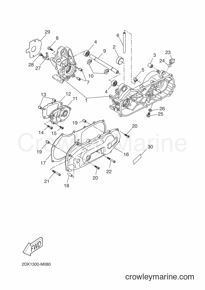 Yamaha Motors YN50EM (2JD3) [010] - CRANKCASE