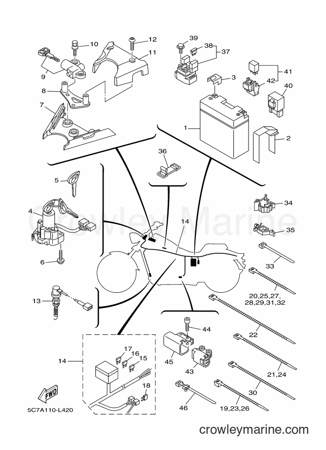 Yamaha Motors XV1900CU (5C7C) [010] - ELECTRICAL 2