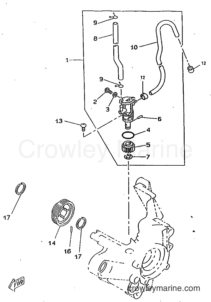 1998 Scooter CW50RSP - CW50RSP (4URG) [010] - OIL PUMP