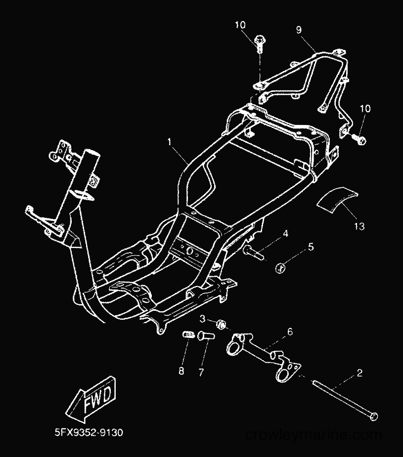 Yamaha Motors CW50RS (5FXE) [010] - FRAME