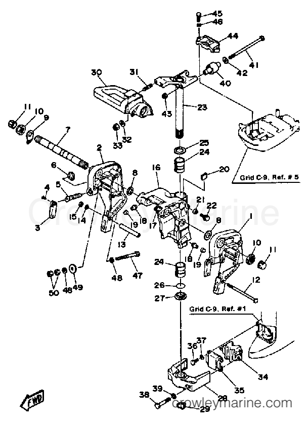 Yamaha Motors 30SH - BRACKET 1