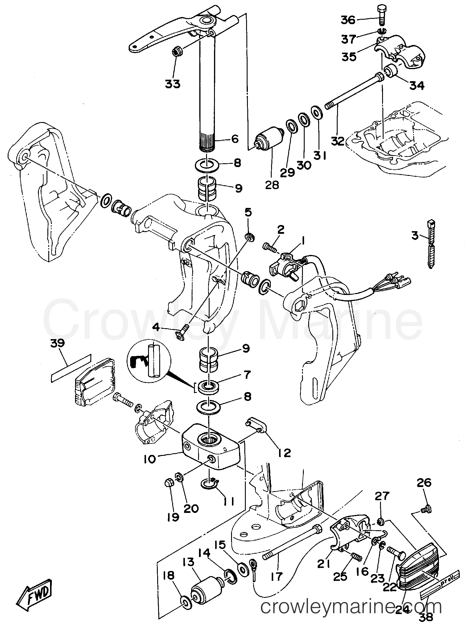 Yamaha Motors P150TLRS - BRACKET 2