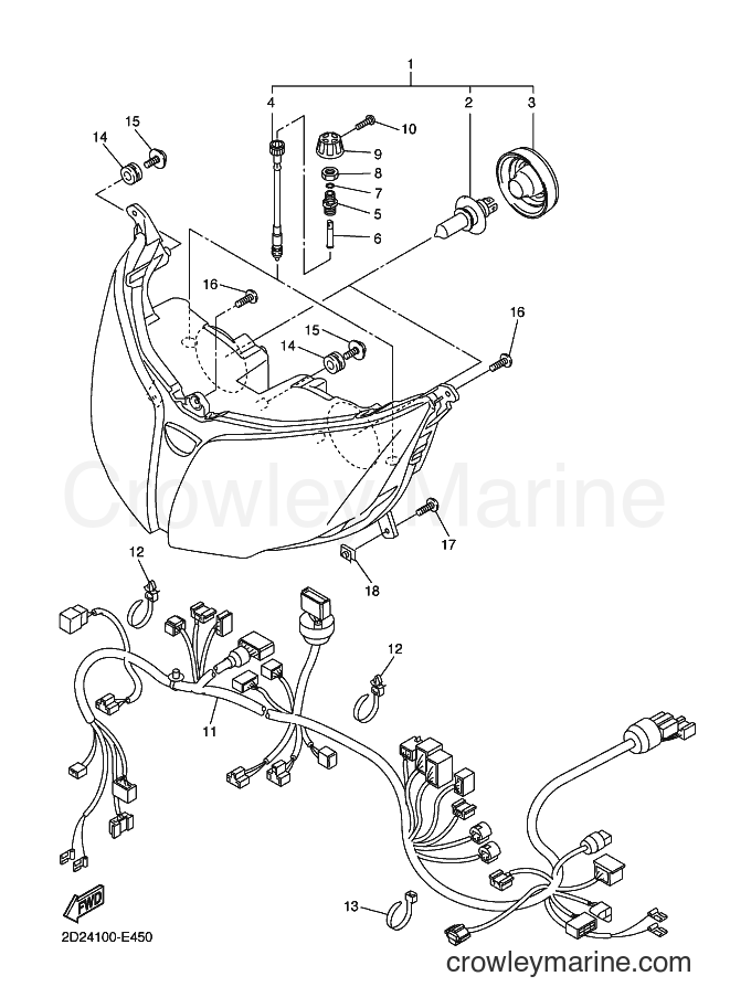 2006 Street Bike FJR13AEV - FJR13AEV (2D26) [010] - HEADLIGHT