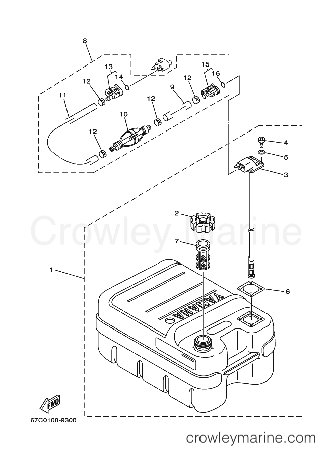 Yamaha Motors F30AEHDL (69H3) [380] - FUEL TANK