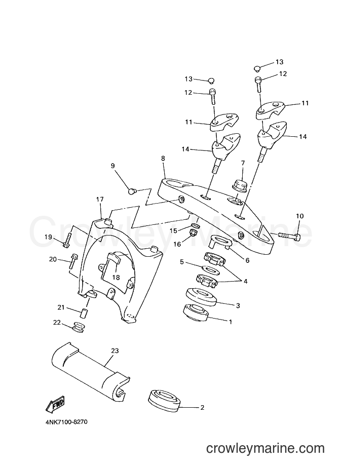 Yamaha Motors XVZ1300A (4YP2) [040] - STEERING