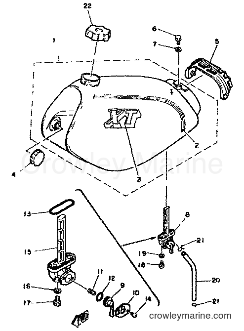Yamaha Motors XT250 (5G4) [999] - FUEL TANK