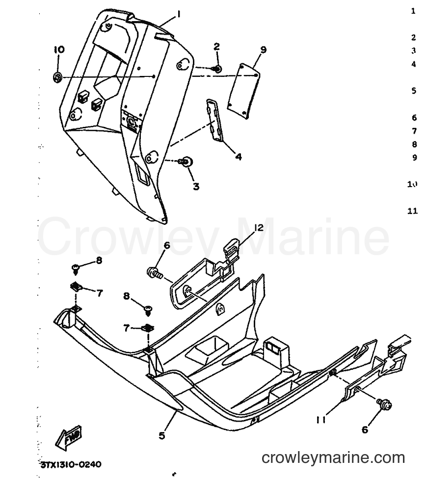 1991 Scooter CW50 - CW50 (4CA2) [999] - LEG SHIELD