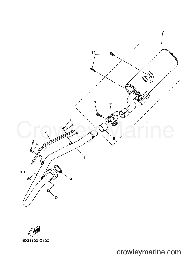 2008 ATV YFS250 - YFS250 (4D33) [010] - EXHAUST
