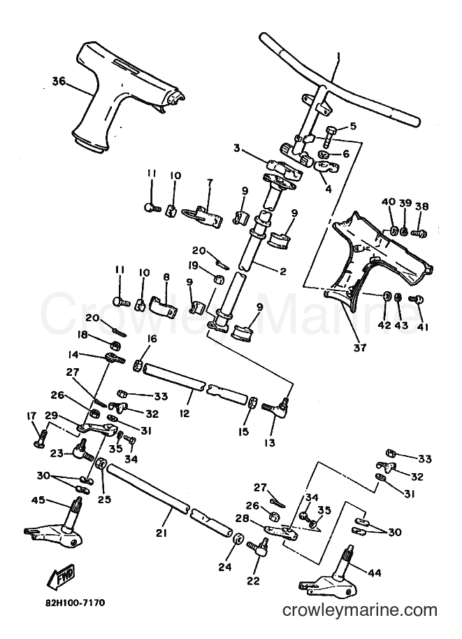 1988 Snowmobile ET340 - ET340 (83T0) [030] - STEERING