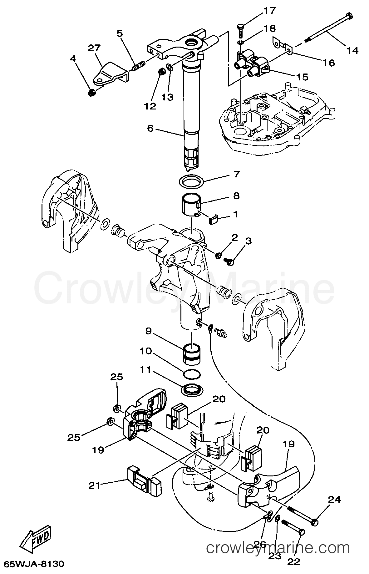 Yamaha Motors F25TLRW - BRACKET 3