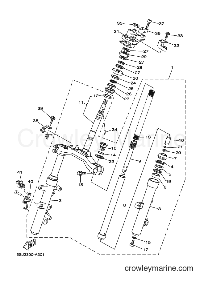 Yamaha Motors YP250 (5SJ6) [080] - STEERING