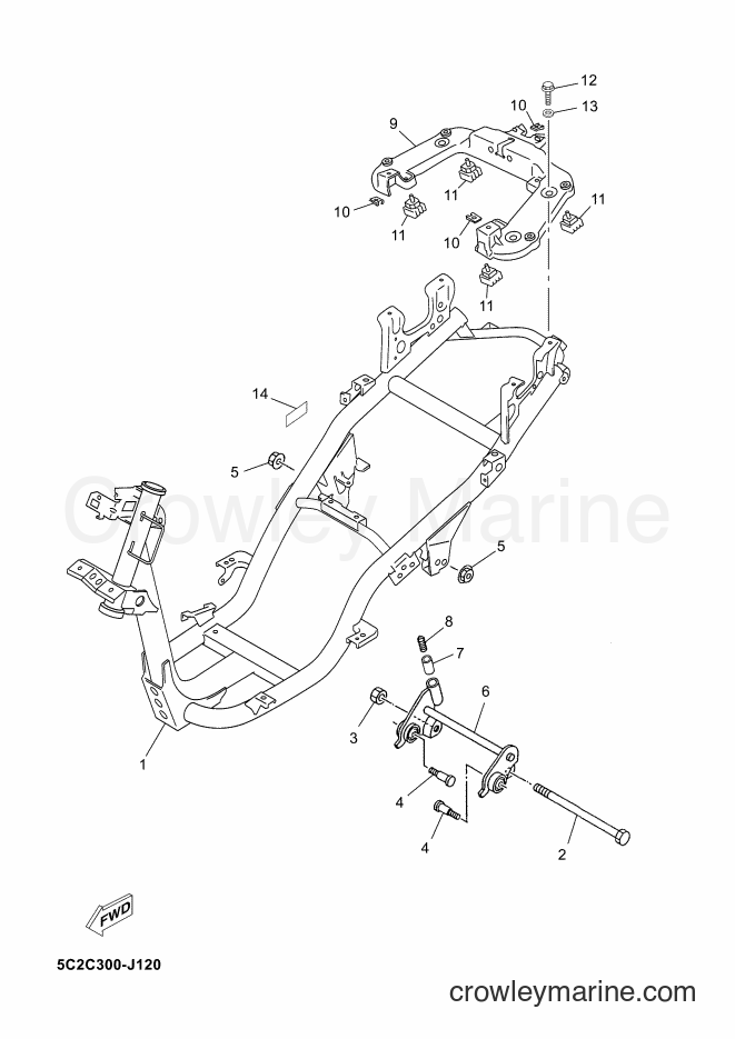 Yamaha Motors YN50 (5C2J) [010] - FRAME