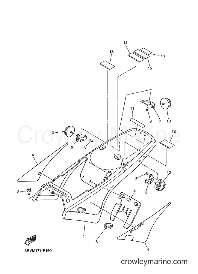 2007 Dirt Bike PW80 - PW80 (3RVM) [010] - SIDE COVER