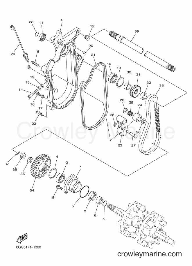 2009 Snowmobile RPZ50 - RPZ50 (8GC5) [020] - TRACK DRIVE 2
