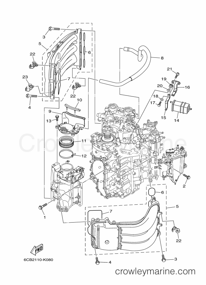 Yamaha Motors VF250LA-2011 (6CB2) [030] - INTAKE 1