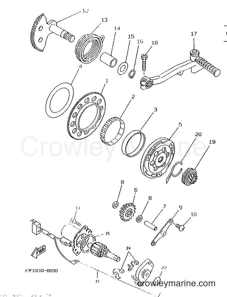 1996 Scooter CW50 - CW50 (4VV3) [999] - STARTER